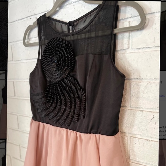 NWOT GB Pink and Black Dress - Picture 3 of 5